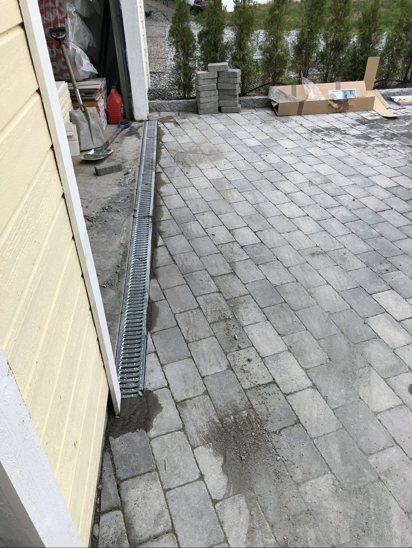 Steinlegging i Drammen sentrum – belegningsstein fra Wünder AS